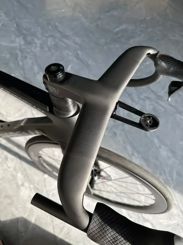 カーボンファイバーロードバイクハンドルバー,一体型コックピット
