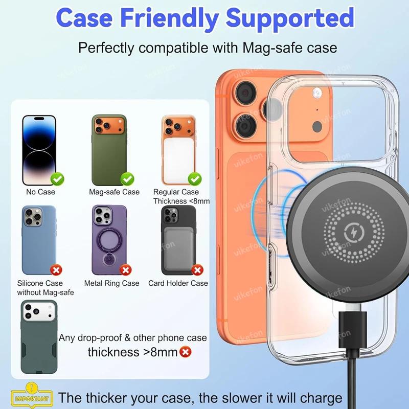 Magnetic 3 in 1 Wireless Charger For iPhone 17 16 15 14 13 12 11 Charging Station for Samsung /Apple /Huawei Watch and Airpods view 2