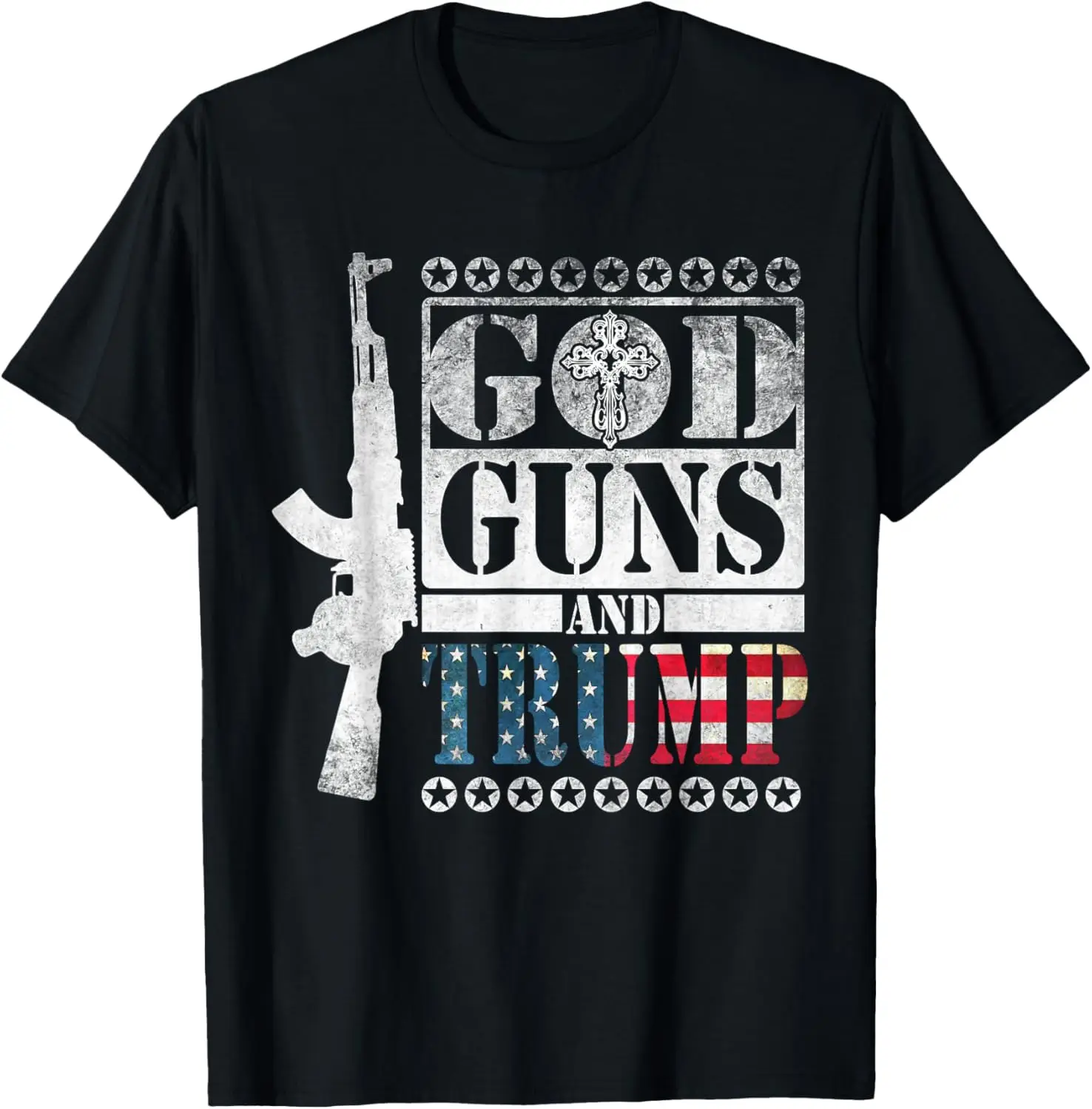 GOD Guns and TRUMP 2nd Amendment T-Shirt - Trump 45