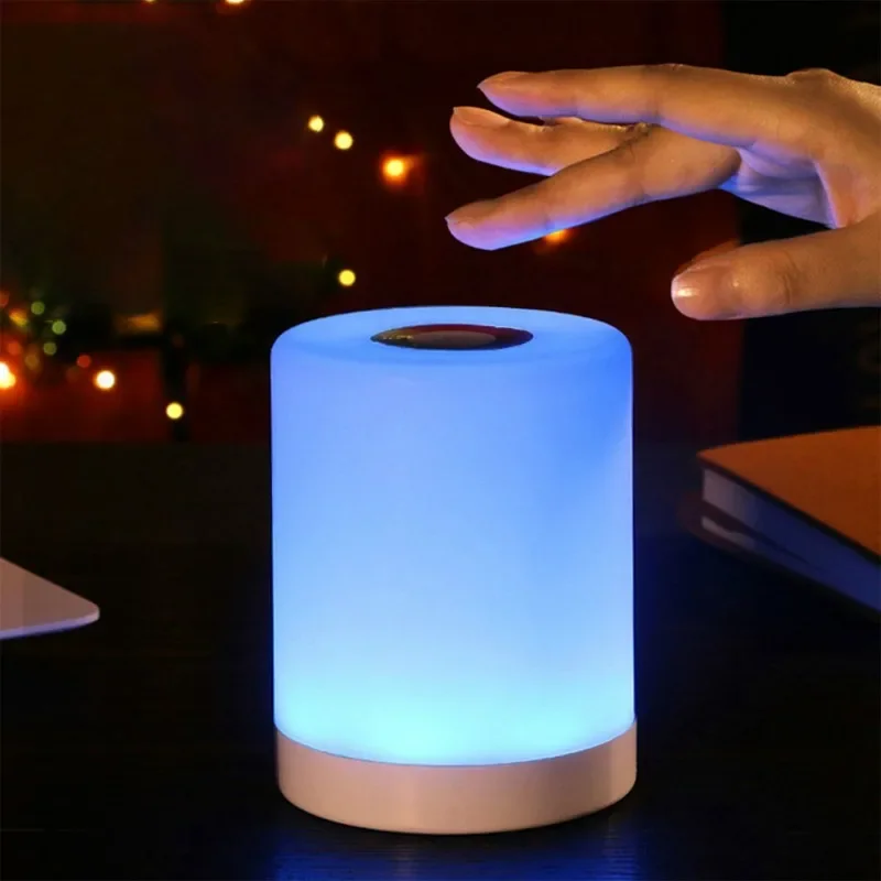 USB Smart bedside lamp LED Table Lamp Friendship Creative Bed Desk Light for Baby Bedroom Bedside Lampe Night Light Xmas Gift