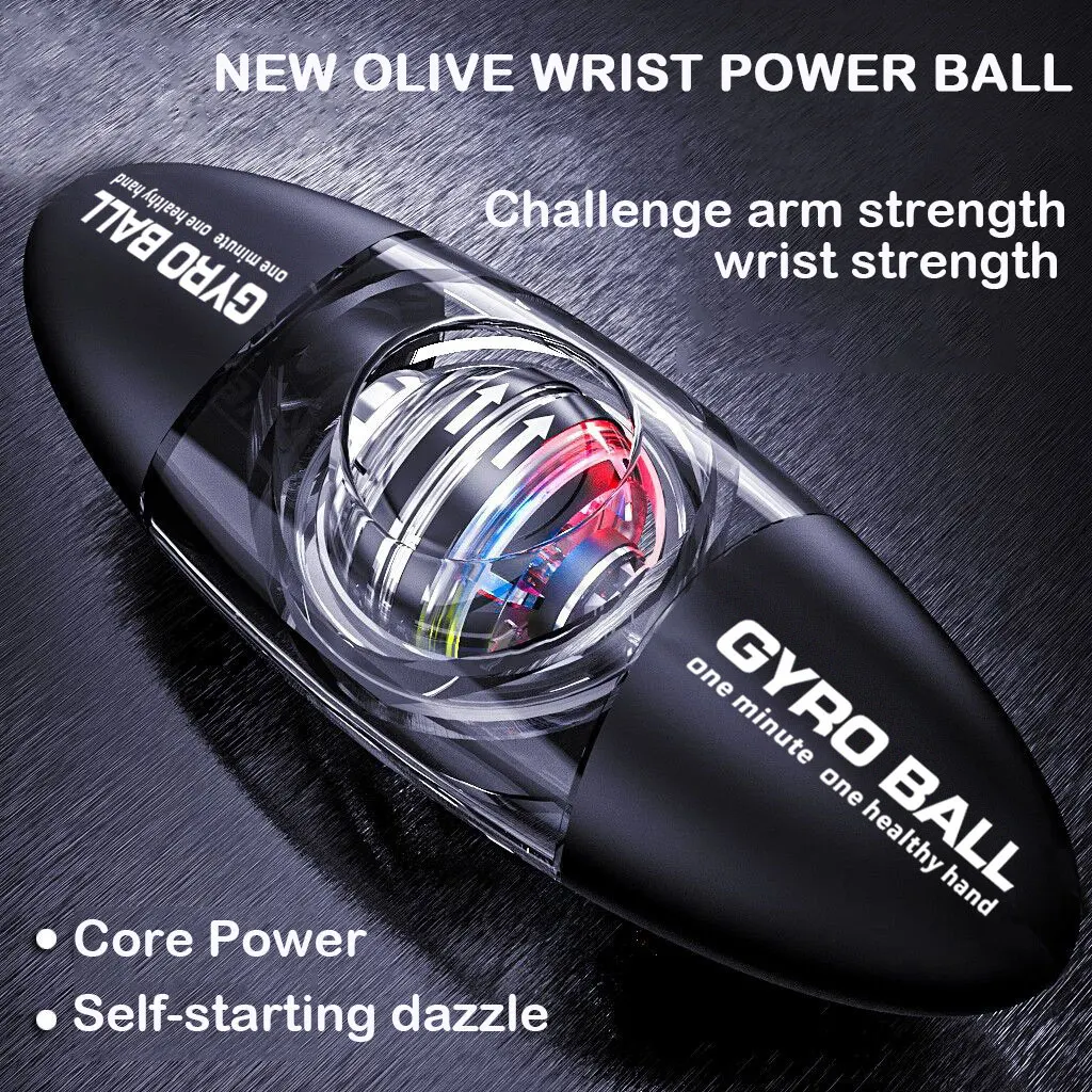 

Gyro Power Ball Colorful LED Lights Hand Strengthener Gyroscope Power Wrist Ball Autostart Gyroball Grip Exerciser Muscle Relax