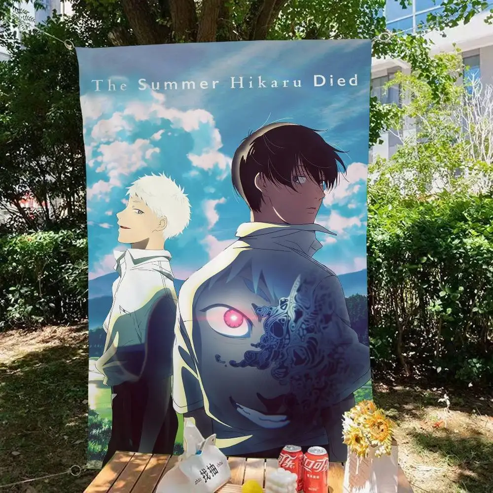 Anime The S-Summer Hikaru Died Cartoon Flag Wall Hanging Banner Decoration Household Home Decor