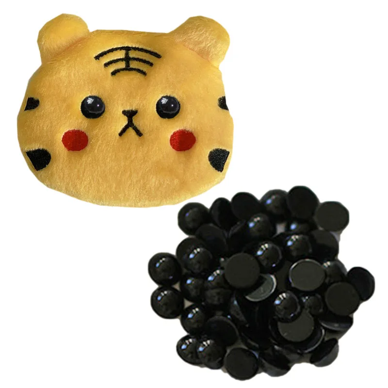 50pcs 4-12mm Black Plastic Crafts Safety Eyes For Bear Soft Toy Animal Doll Amigurumi Diy Accessories