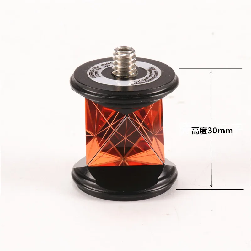 

New Mini 360 Degree Prism for Leica Total Station Replace GRZ101 Mini Prism Survey + 4 Poles With Soft Bag + A Bubble