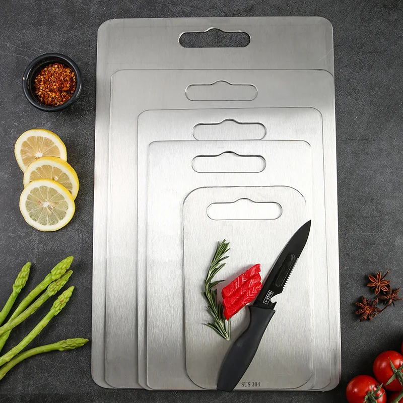 Thick Titanium Cutting Board for Home Kitchen Cooking Outdoor Camping Hiking Backpacking