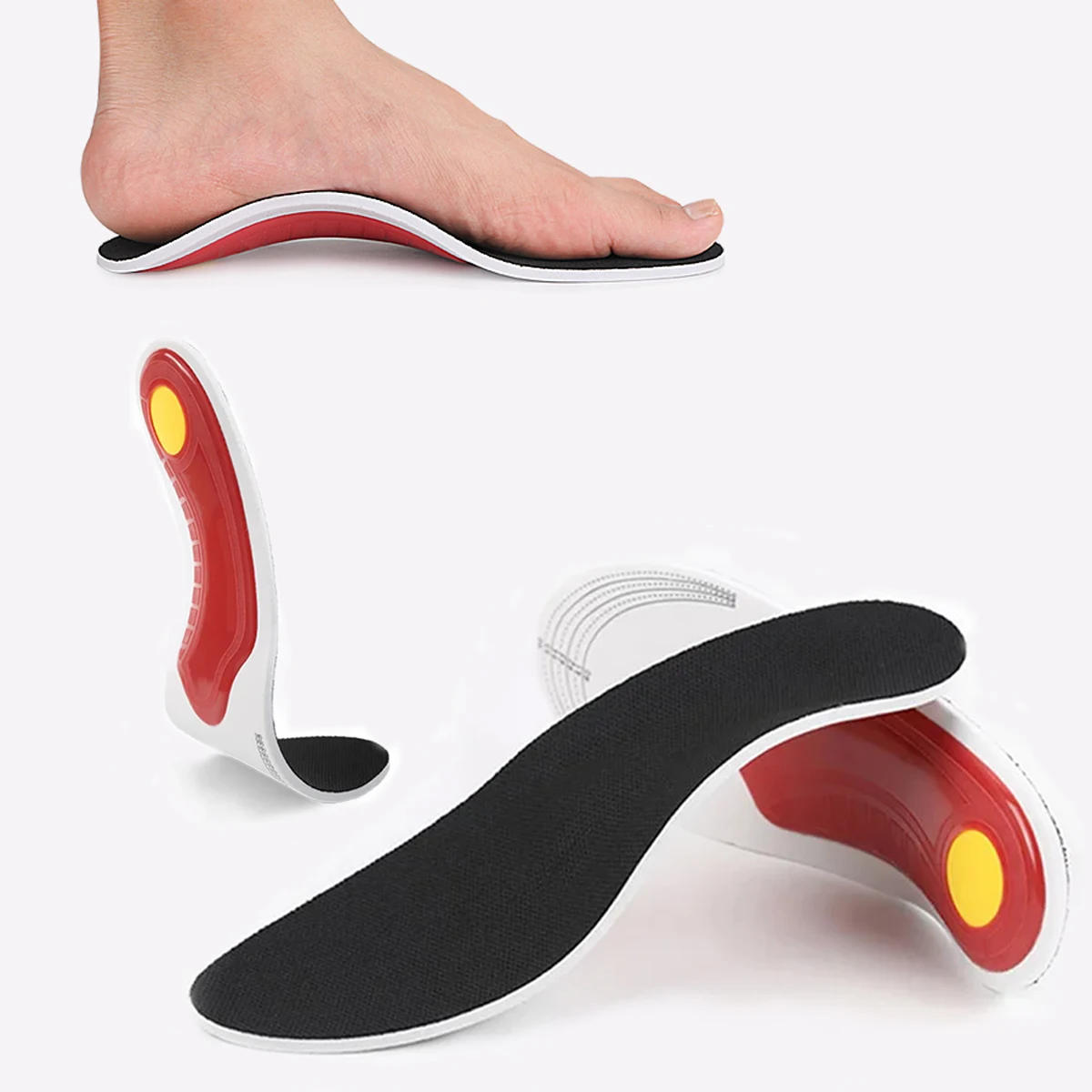 Arch Support Corrective Athletic Shock Absorption Insoles | EVA Men's and Women's Flat Foot Insoles