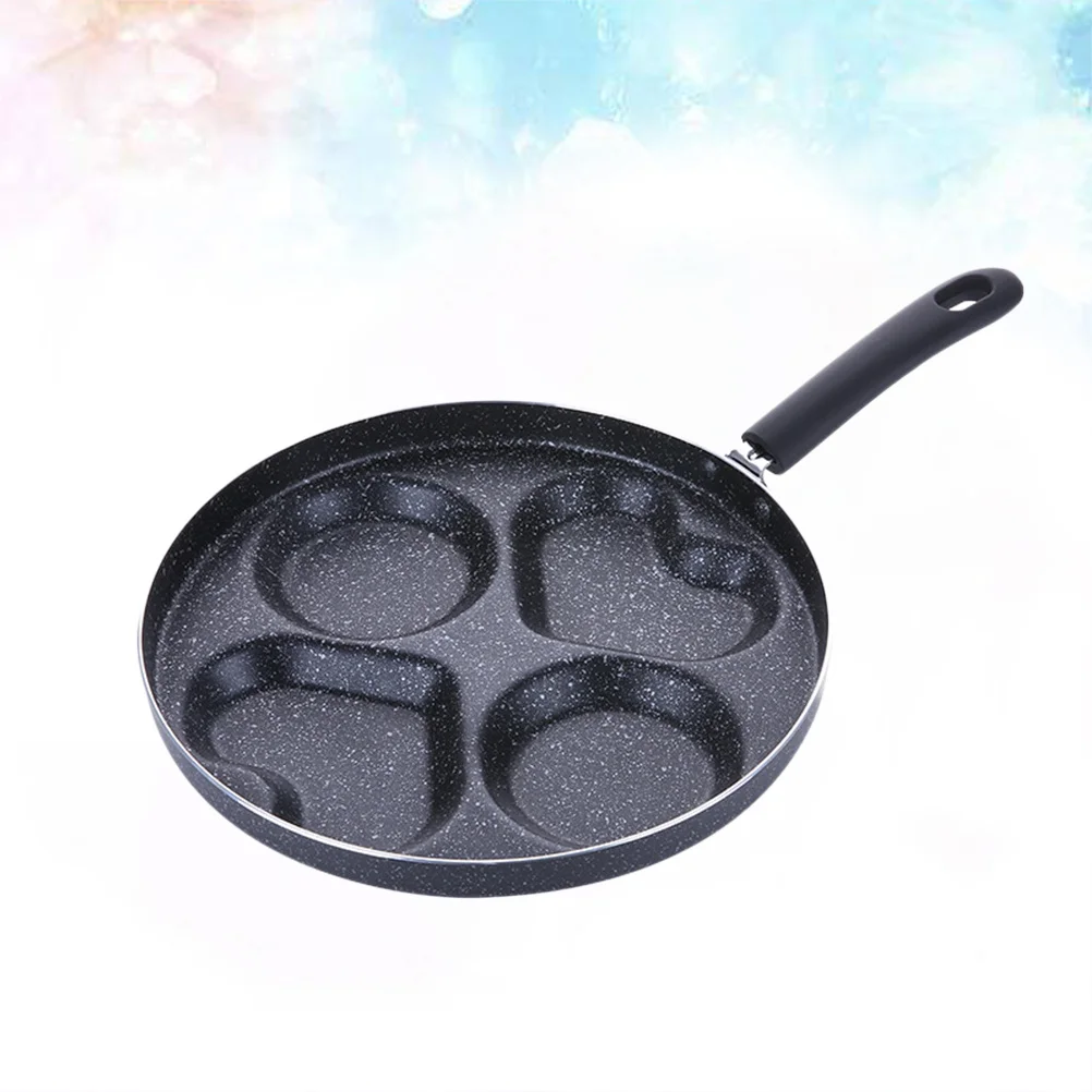 

Four-Hole Frying Pot 28cm Non-Stick Coating Egg Pancake Steak Pan Aluminum Material Wear Resistant Comfortable