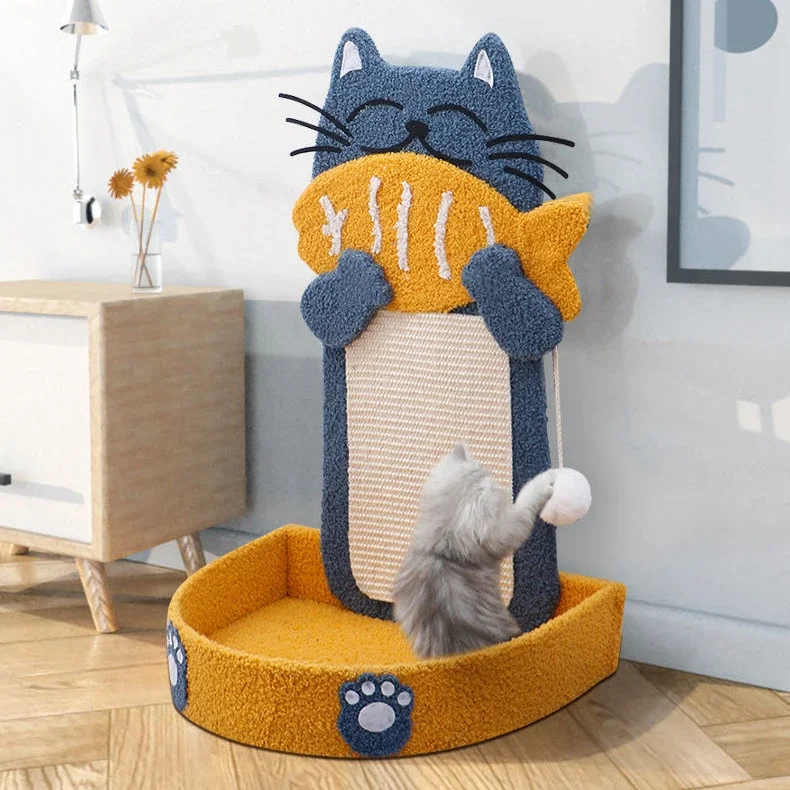 

Sisal Cat Climbing Frame, Cat Scratching Post Scratcher , Vertical Wall Cat Scratch Board, Wear-resistant Cats Toy Pet Supplies