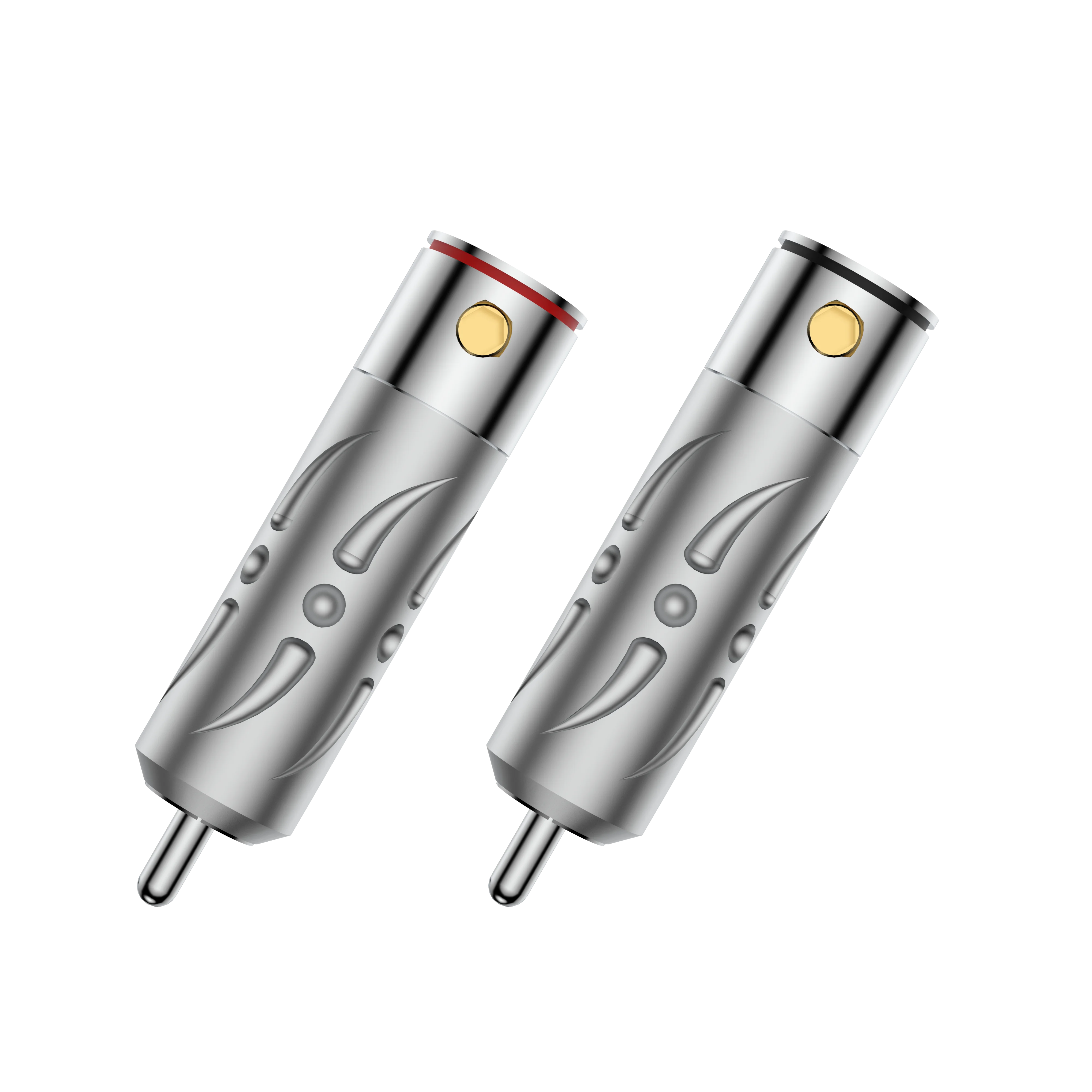 

VIBORG Hi-End VR109R RCA Plug Pure Copper Rhodium Plated Audio RCA Cable Connector for High Quality