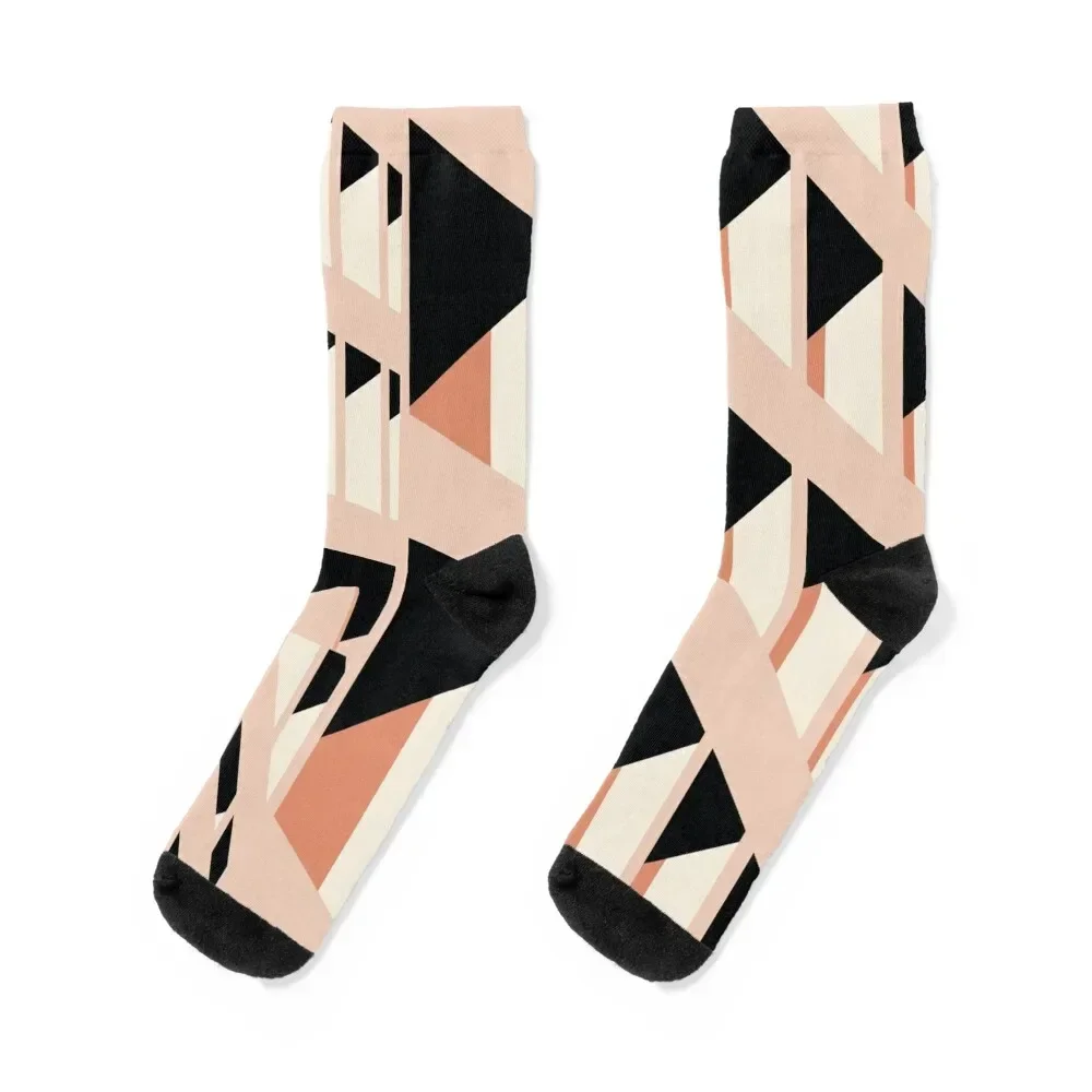 Facade Le Corbusier architecture illustration minimalist colored Cité Radieuse Socks floral custom Wholesale Socks Women's Men's