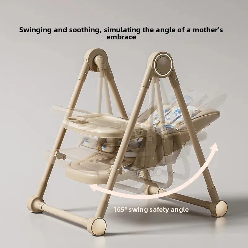 Babyfond Multi‑function Infant Dining High Chair, Foldable, Reclinable, Rock‑able, Multi‑Gear Adjustable Toddler Feeding Seat