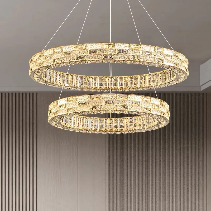 Shell light luxury, creative personality, post-modern crystal chandelier pendant light  hanglamp woonkamer