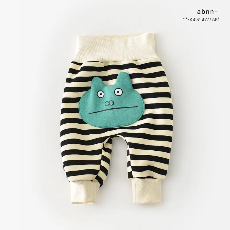 Pantalones 2023 Autumn New Baby Clothing New Boy Girl Cute High Waist PP Pants Thickened Wrap Bottom Pants Girl Ropa Para Bebe