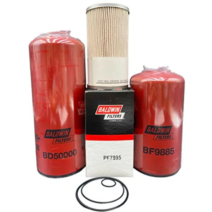 

Maintenance Filters Kit for Cummins BD50000 BF9885 PF7895 Comprehensive Replacement Set for Engine Air Fuel and Oil Filtration