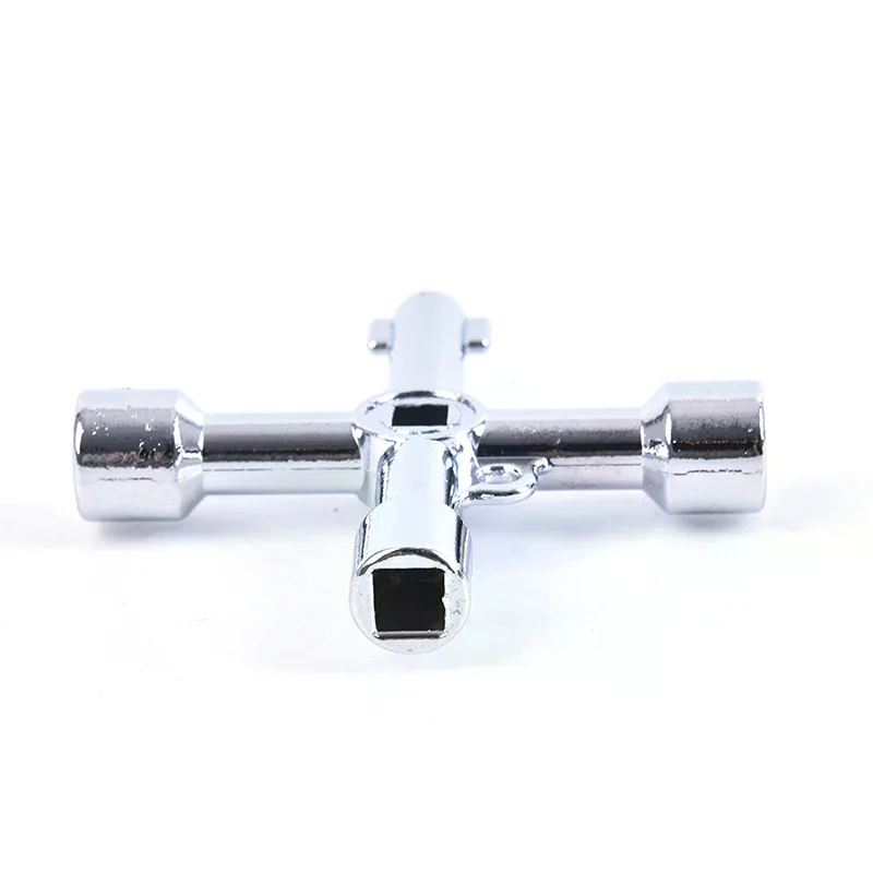 Multifunción 4 en 1 llave cruzada Universal llave triangular gabinete válvula aleación