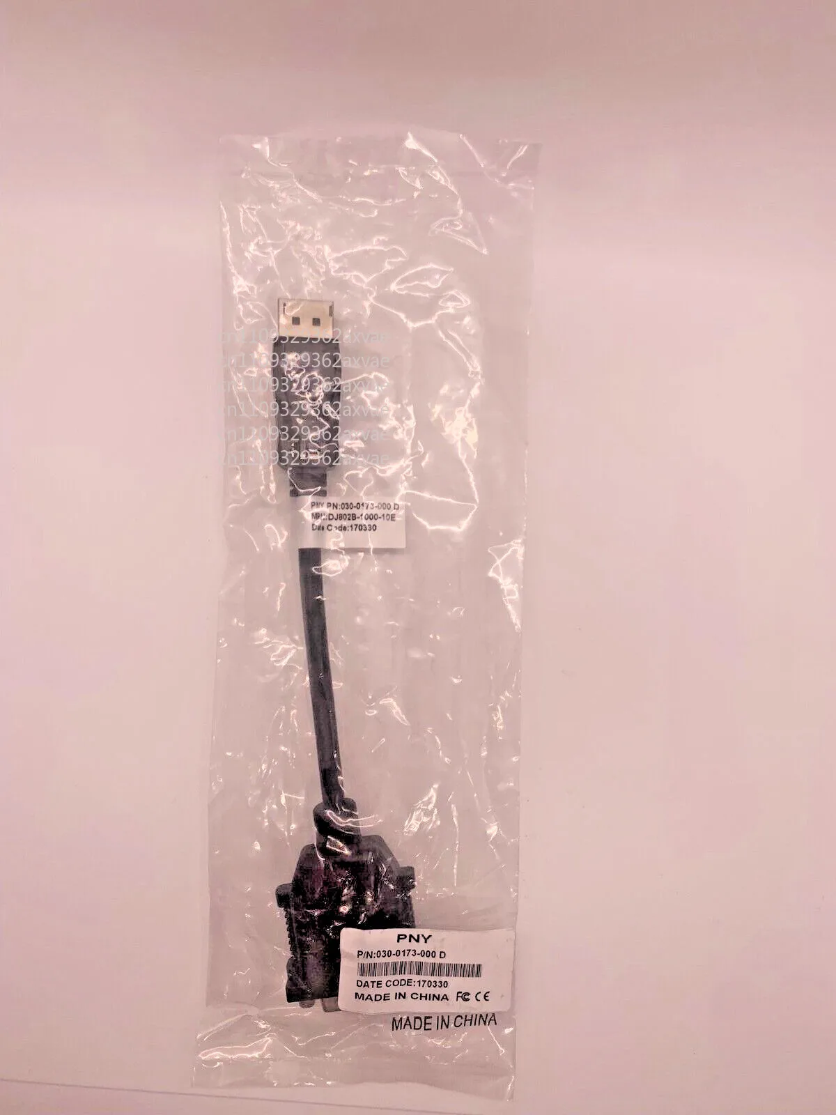 030-0173-000 For PNY displayport (M) to DVI (F) adapter cable