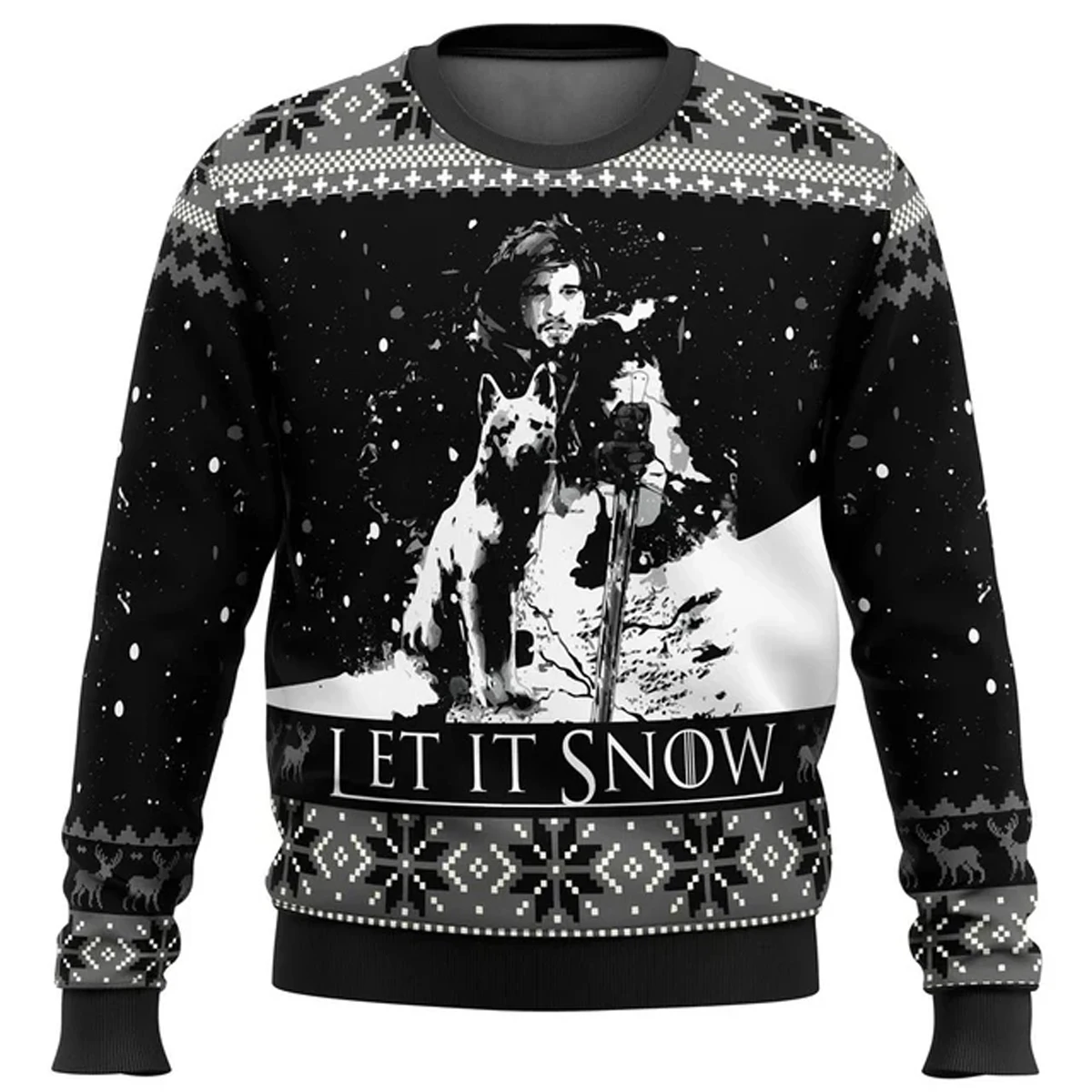 Game Of Thrones Christmas Is Coming Ugly Christmas Sweater Gift Santa Claus Pullover for Mens  2024 Women 3D Printing Sweatshirt