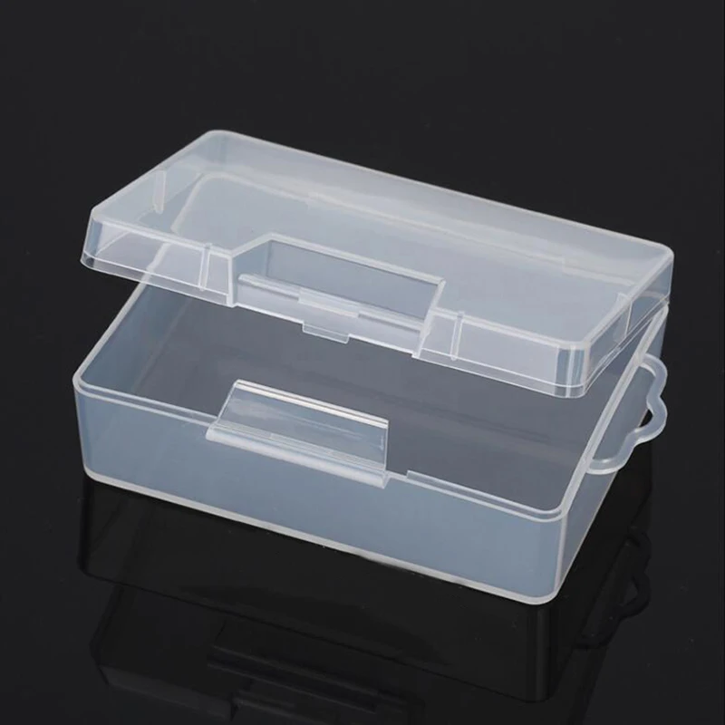 Rectangular Plastic Clear Transparent Storage Electronic Parts Screw Beads Box Collection Container Organizer