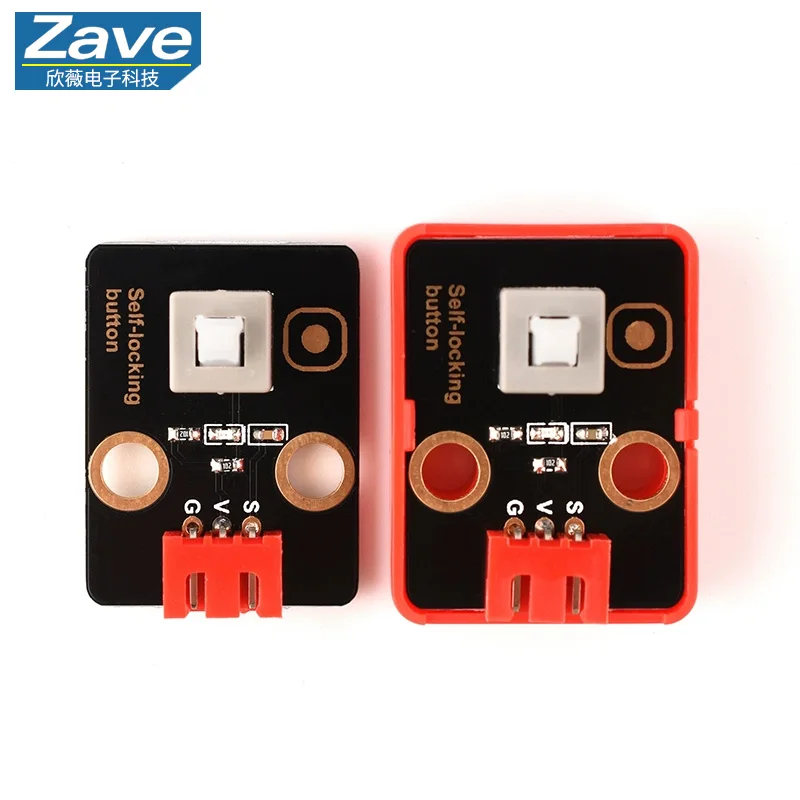 Módulo de botón de sensor de interruptor de enganche, bloque de construcción electrónico, Compatible con Arduino para proyectos de bricolaje Maker