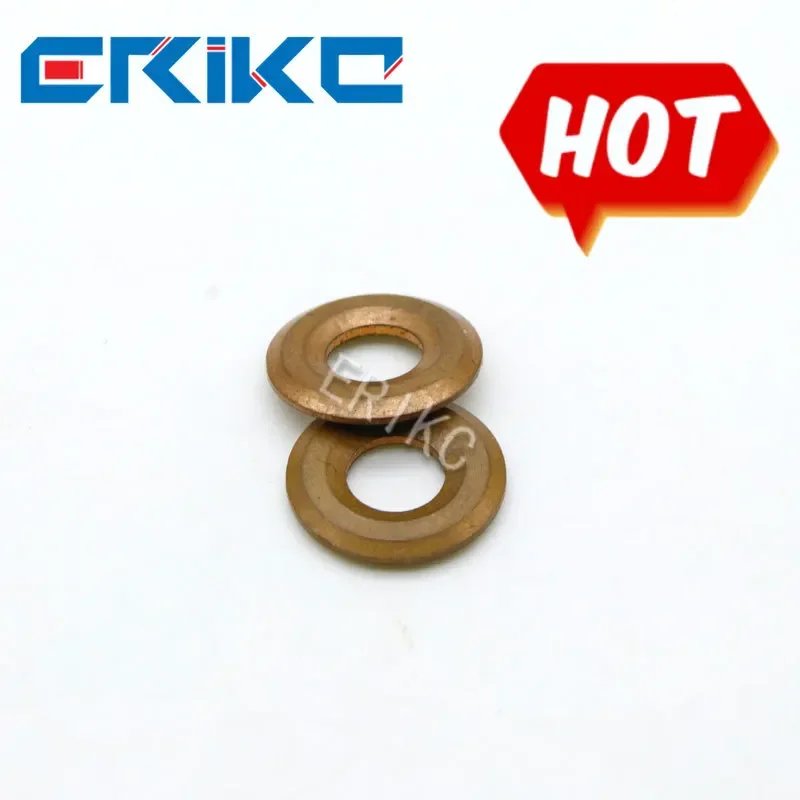 

ERIKC 10 Pieces/ Lot Top Quality INJECTOR COPPER WASHER SEAL F00VC17502 for RENAULT (Size:7.4*15*3) Thickness=3mm