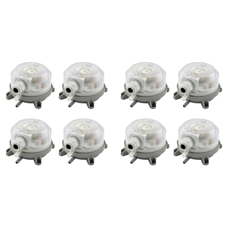 

8X Air Differential Pressure Switch 50-500Pa Adjustable Micro- Pressure Air Switch