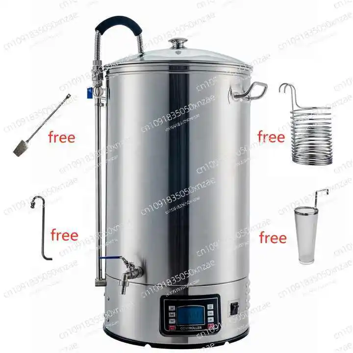 

60L Stainless Steel All-in-One Home Beer Brewing System Equipment Electric Mashing Tun Microbrewery Craft Beer Machine