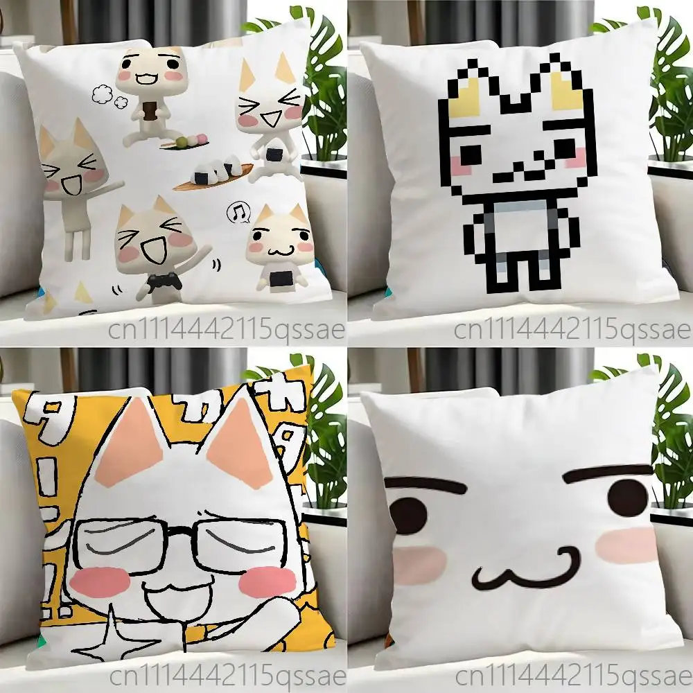 K-Kawaii T-Toro Inoue Cat Pillow case Printed Polyester Throw Pillow Cover Decorative Sofa Cushion Pillowslip Home Decor