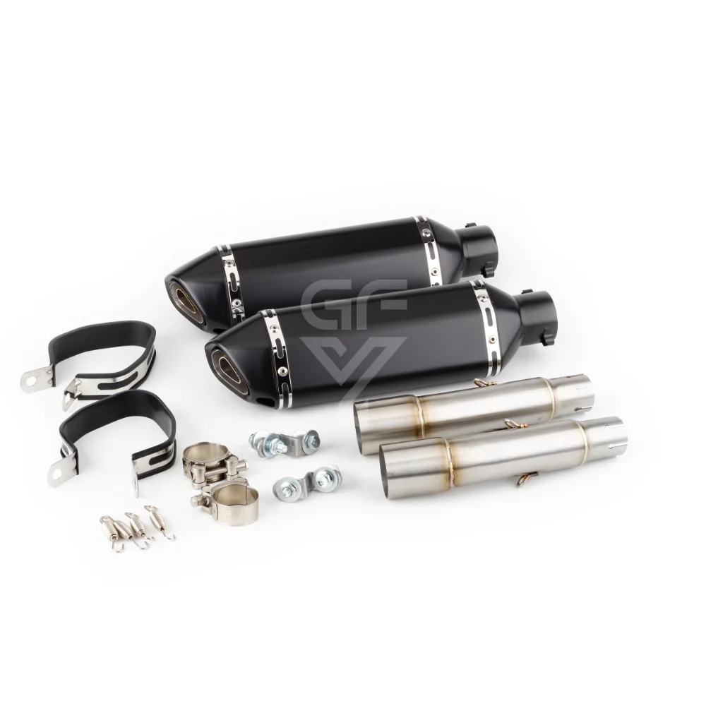 Slip-On für Honda CB900F Hornet 2001 02 03 04 05 06 07 08 2009 CB 900 F Hornet 900 Escape Motorrad-Auspuff mit Mittelverbindungsrohr