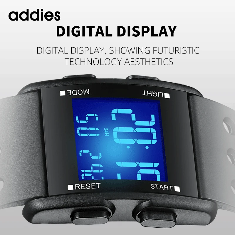 남성용 방수 크로노 전자 손목시계, 다기능 시계, 스포츠 디지털 시계, 패션