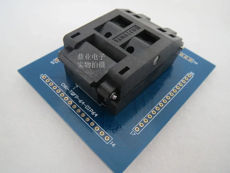 TQFP64 ATMEGA64 ATMEGA128 ATMEGA169 Burn-in Socket gold plating IC testing seat Test Socket test bench