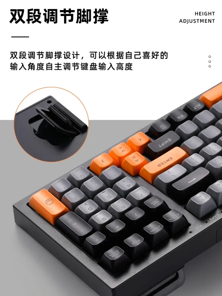 YUNZII D98 Wired Keyboard 98% RGB Silent Gaming Keyboard Ergonomic PBT Keycap Computer Accessory For Office Gifts