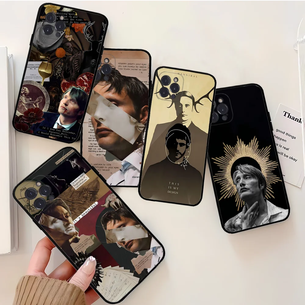 G-Graham H-Hannibal Mads Mikkelsen Phone Case Silicone Soft for iphone 16 15 14 13 12 11 Pro Mini XS MAX Plus X Cover