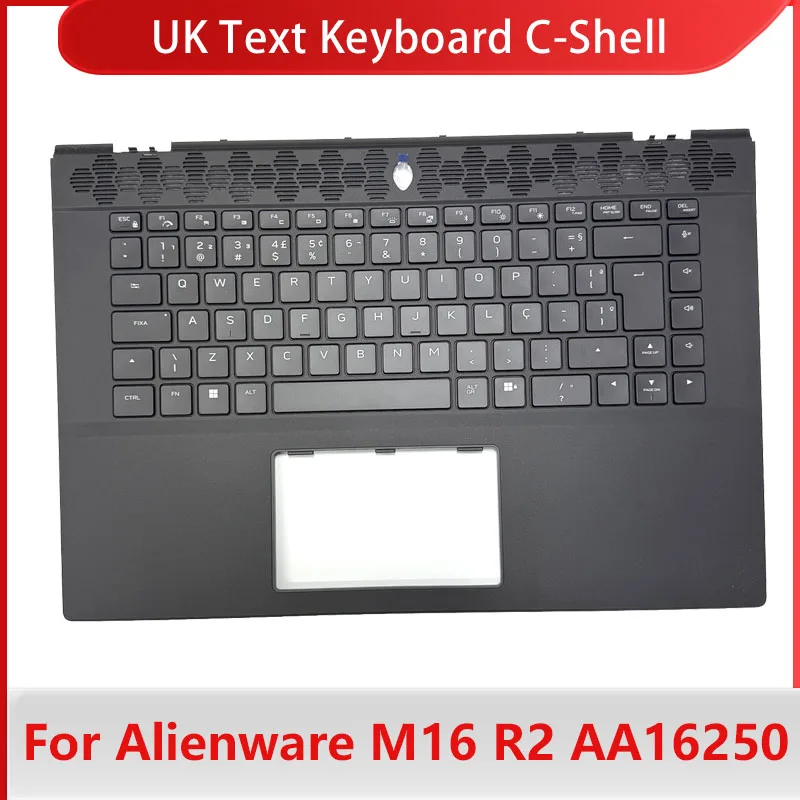 For Alienware M16 R2 0C1Mh5 02Cgjn Aa16250 Nawm16R2 Laptop Keyboard C Shell Palm Rest Shell Frame Keycap Bracket