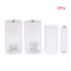 1Pcs AAA to AA/AA to C/D Battery Conversion Adapter Switcher Converter Case Box Holder Converter Case