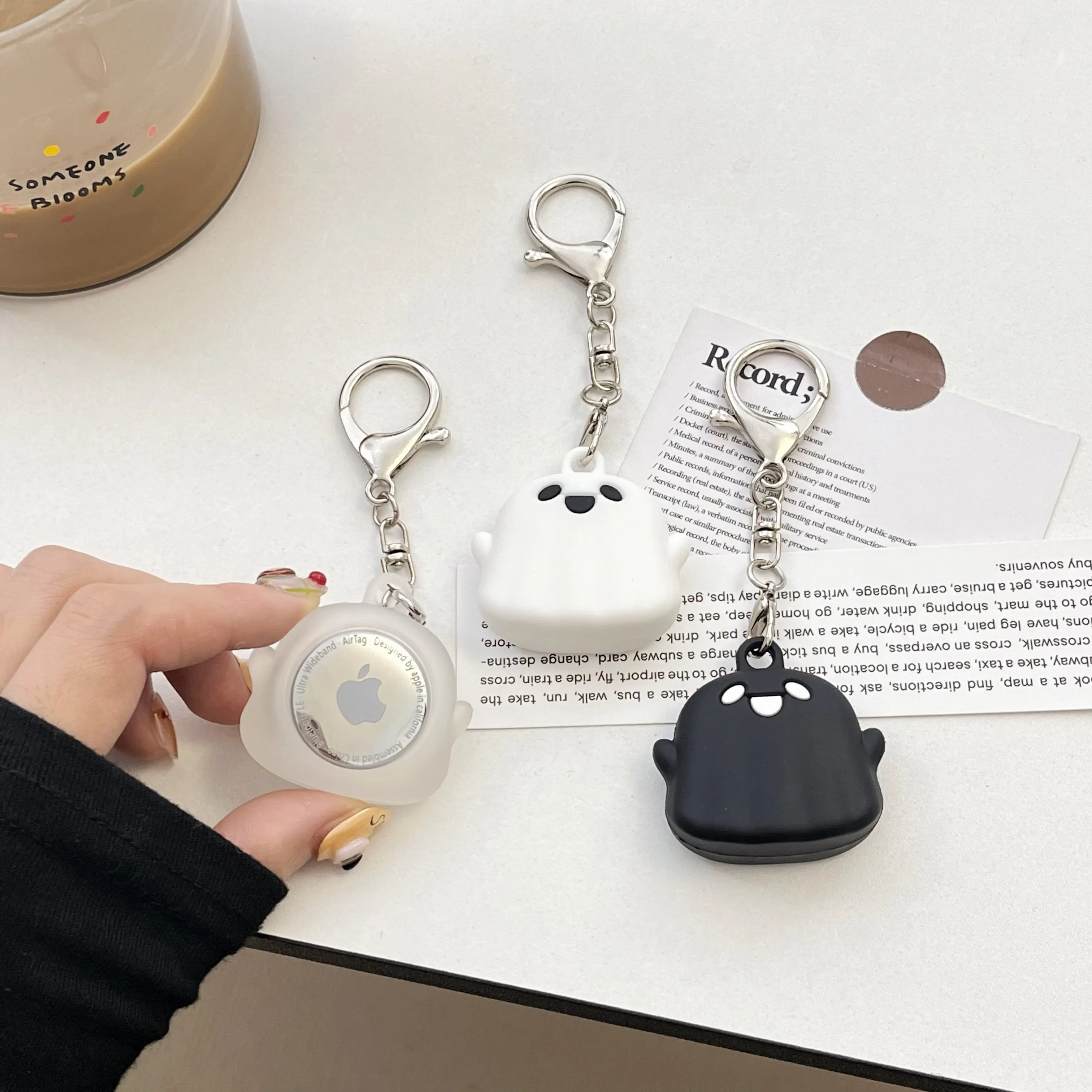 حافظة لهاتف Apple Air tag مع ملحقات تعقب شل واقية لسلسلة المفاتيح من السيليكون المضاد للسقوط Airtags Air tag
