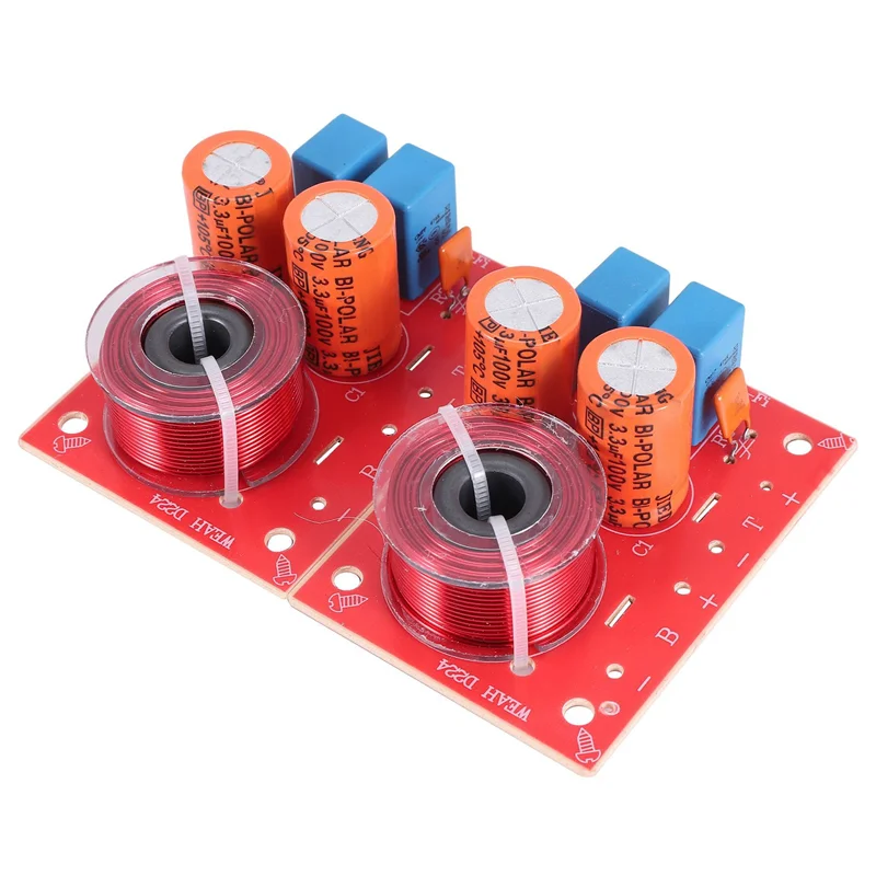 APPLIA-10Pcs 2 Way 80W Diy Speaker Filter Circuit Treble Bass Frequency Divider Home Theater Hifi Stereo Audio Crossover Filter