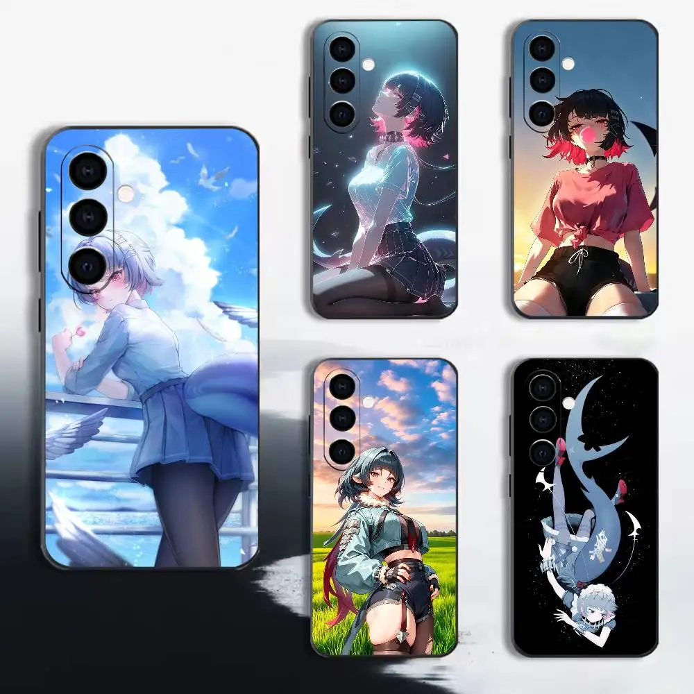Hot anime ZZZ E-Ellen Joe Phone Case For Samsung A72,A53,A71,A70,A52,A73,A51,Silicone Black Soft