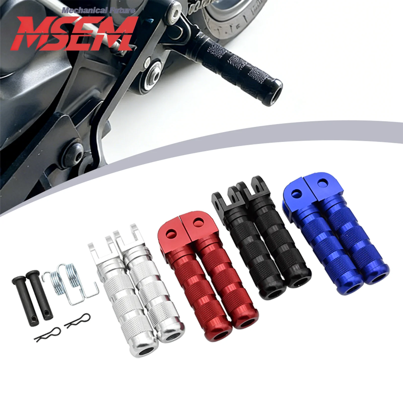 Motorcycle Pedal Foot Pegs FootRest Footpegs For Honda CB125R  CB50R CBR250RR CB300R 2004-2019 Yamaha MT FZ FZS FZ1Suzuki GSX
