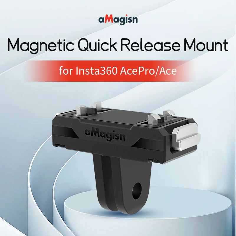 for Insta360 Ace Pro Quick Release Mount, Snap-On Magnetic Mount and 1/4 Thread Mount for Insta360 Ace accessory