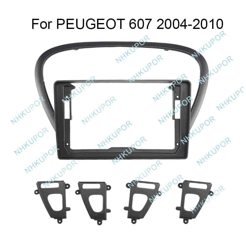 

Car Radio Install Dash Panel Bezel GPS Navgation Refit Frame Kit For PEUGEOT 607 2004 2005 2006 2007 2008 2009 2010