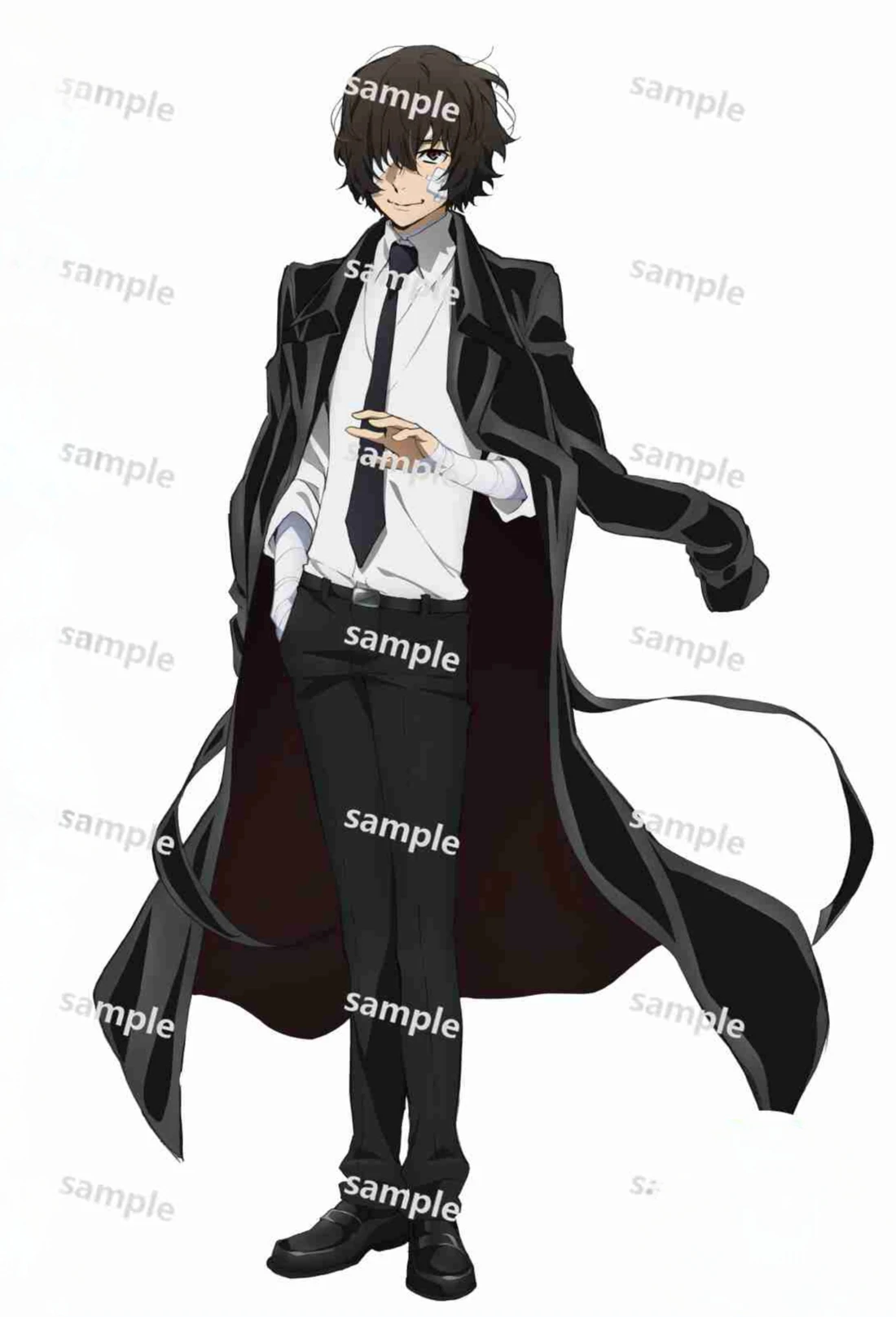 Game Dazai Osamu Anime Nakahara Chuya Acrylic Stand Doll Figure Cosplay Toy for Gift