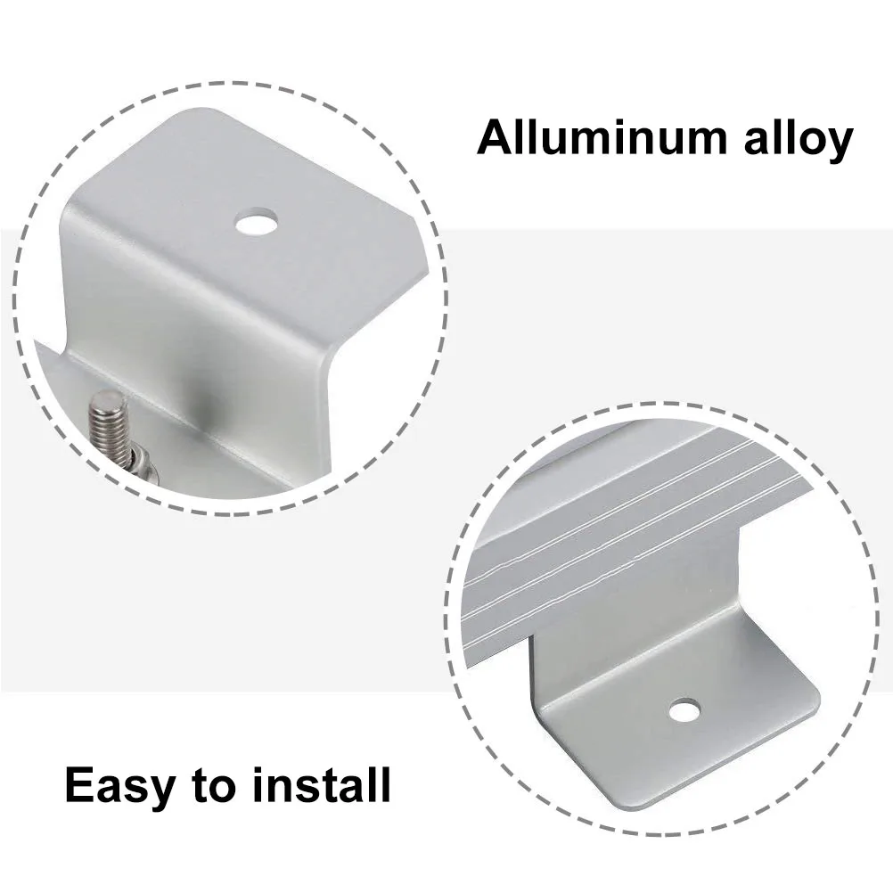

8pcs Solar Panel Mounting Brackets Z Bracket Clips for Rv Metal Roof Kit Aluminum Alloy Small Panels Electrical Equipment Long