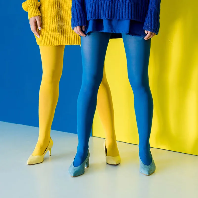 

LargePlus SiezUltra, эластичные большие размеры, непрозрачные однотонные женские чулки, колготки 120D, осенне-зимние колготки