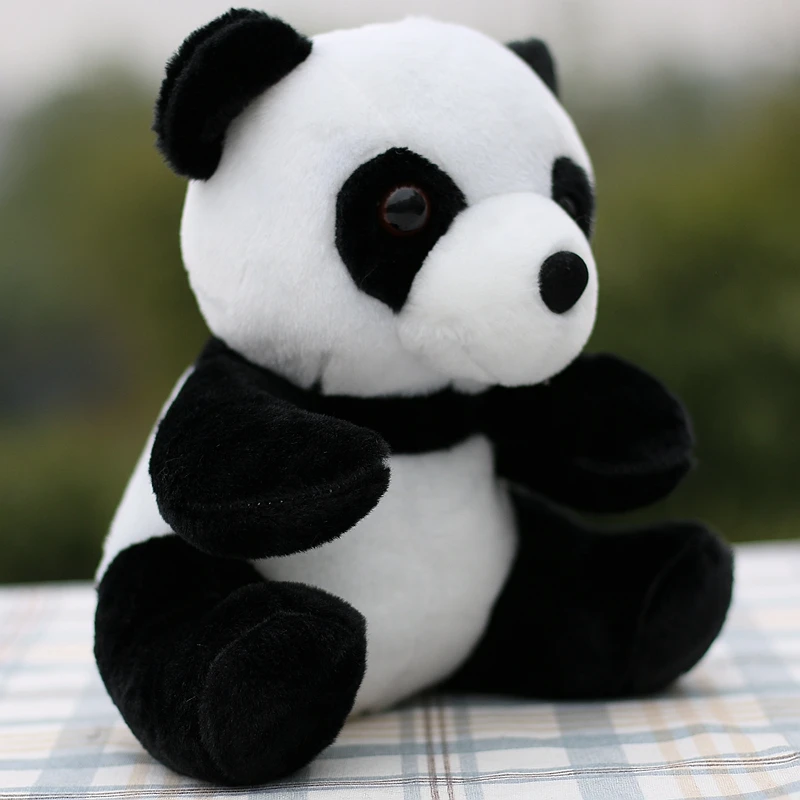 schattige pluche panda speelgoed cartoon zittende panda zachte pop kinderverjaardagscadeau ongeveer 22 cm b2996