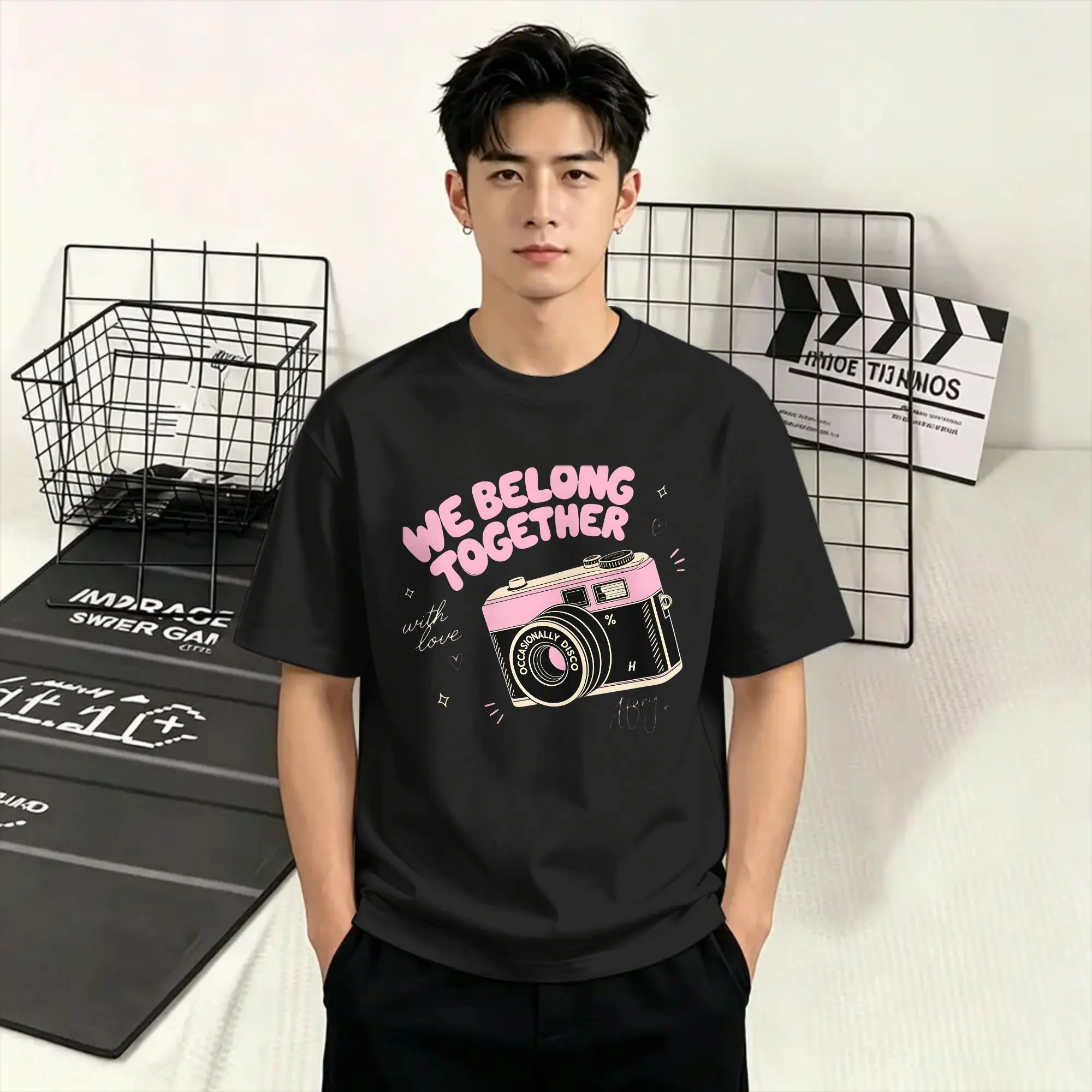 Men Harrys Styles We Belong Together T Shirt  Pure Cotton Clothes Casual Short Sleeve Round Neck Tees Summer T-Shirt