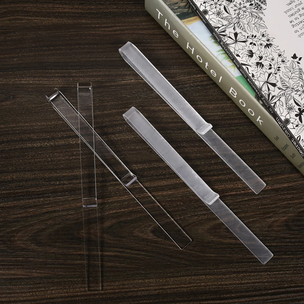 

Clear Acrylic Sheet Music Clip Holder for Piano Wind Page Small Size Practical Transparent Design Music Book Clip
