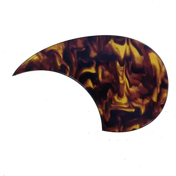 Golpeador de guitarra personalizado Pleroo - Golpeador de guitarra acústica OM de gran calidad, color marrón tortuga 10 best sales Púa - №10