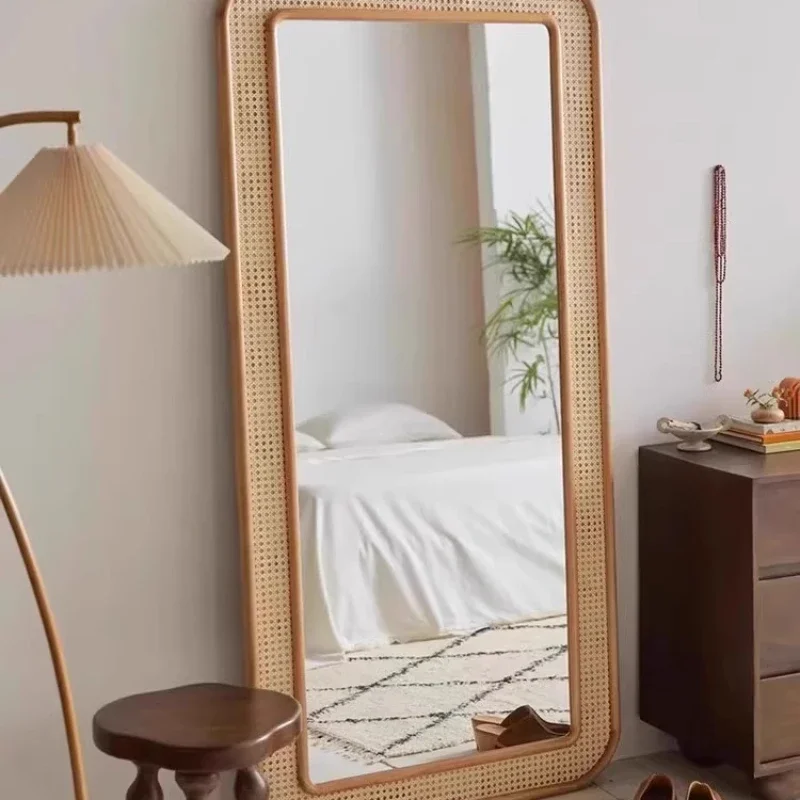 Long Makeup Decorative Mirrors Standing Shower Table Handicraft Decorative Mirrors Bath Vintage Lustro Ayna Home Decor WN50DM