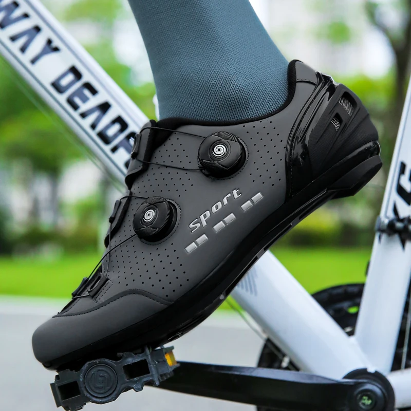Unisex New Cycling Shoes Lightweight Luxyry Design Breathable Street Racing Rubber Road MTB Bicycle Wear-Resistant Bike Sports