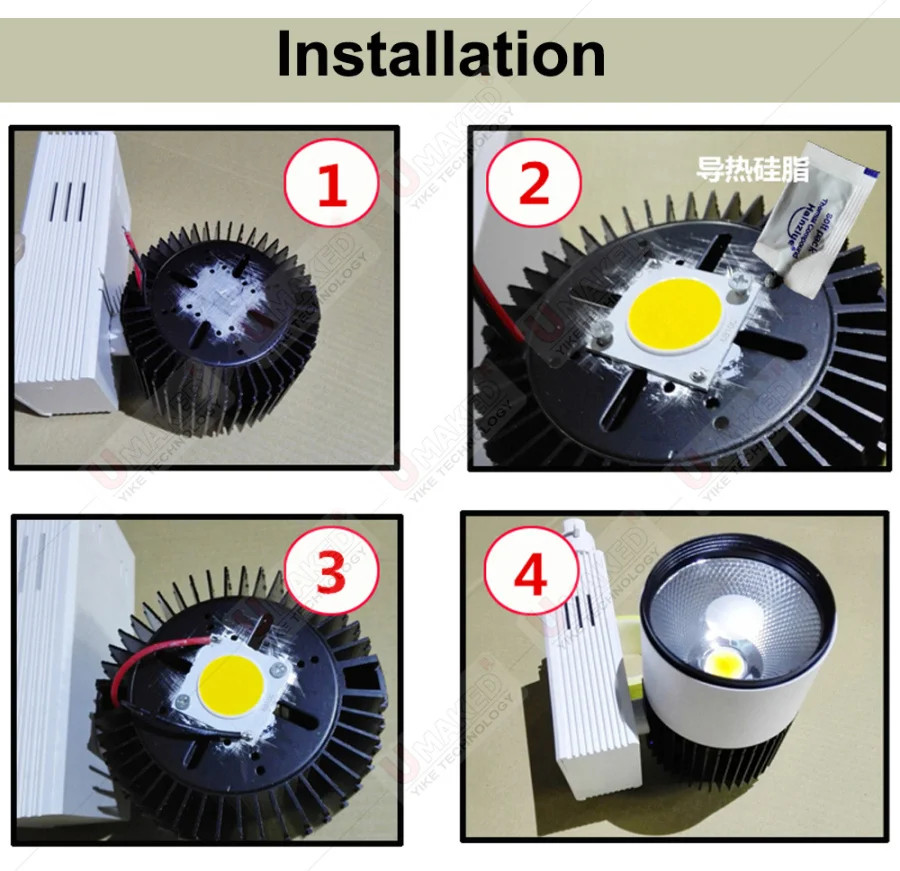 Imagem -05 - Cob Led Chip para Downlight Dual Color Lâmpada de Temperatura Beads Ajuste Fonte de Luz Ra80 7w 12w 24w 36w 10 Pcs Lote 1311 1920